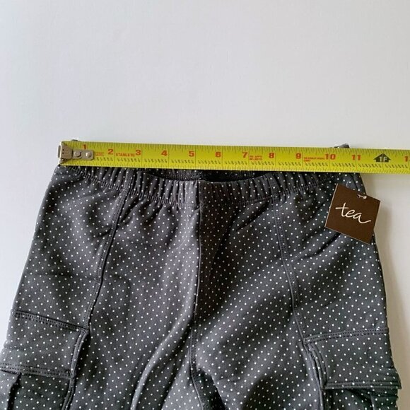 NWT Tea Collection Girl Pin Dot French Terry Cargo Pants 10 Years - Picture 13 of 15